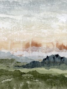 Paisaje montañoso en capas