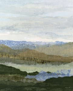 La serenidad de las montañas en capas