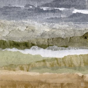 Paisaje abstracto en tonos apagados
