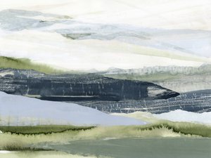 Paisaje montañoso en tonos apagados