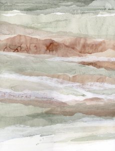 Capas de montaña en tonos apagados