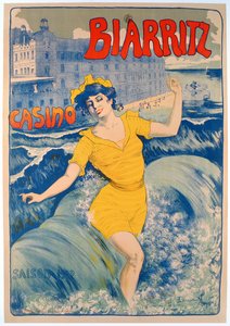 Cartel del Casino de Biarritz de Larramet Larramet