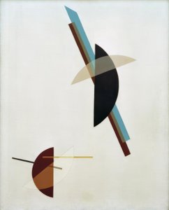 Sobre fondo blanco de Laszlo Moholy Nagy
