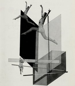 Mecánica humana Varieté. Del escenario en la Bauhaus Die Bühne im Bauhaus, 1925 de Laszlo Moholy Nagy