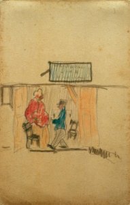 Sin título (Soldado frente a la madame)