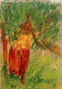 Sin título (Mujer de pie bajo un árbol) de Laszlo Moholy Nagy
