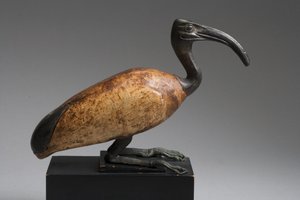 Ibis (bronce y madera) de Late Period Egyptian