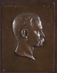 Retrato en relieve del Dr. Stimson, c.1880 de Launt Thompson