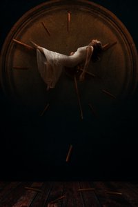 El sueño de la mujer en el reloj