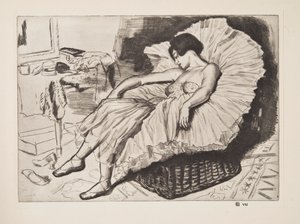 Bailarina durmiendo, pub. 1925