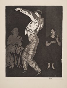 Bailarina española No. II, pub. 1923 de Laura Knight