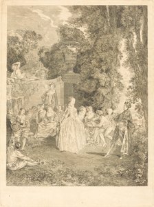 Fiestas venecianas de Laurent Cars after Antoine Watteau