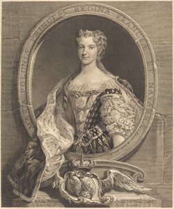 Marie Leszczynska de Polonia, Reina de Francia de Laurent Cars after Carle Van Loo