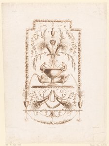 Fontein en arabesken Primer cuaderno de Arabescos y Decoraciones específico de Artistas de este género (título de la serie) Nueva colección de arabescos, adecuada para la decoración de apartamentos (título de la serie) de Laurent Guyot