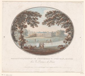 Vista de la casa de campo de Sir William Portman en Bryanston
Bryanston, Chateau de l