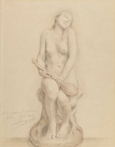 Figura desnuda con mandolina de Laurent Honore Marqueste