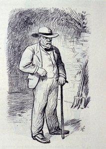 Retrato de Louis Pasteur (1822-1895) en su propiedad en Villeneuve-l