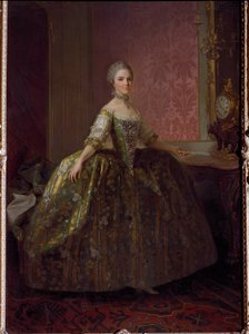 Retrato de María Luisa de Borbón-Parma (1751-1819). Pintura de Laurent Pécheux (1729-1821). Florencia, Palacio Pitti