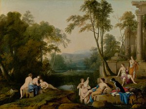 Diana y Sus Ninfas en un Paisaje, 1644