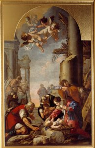 La Adoración de los Pastores de Laurent de la Hyre