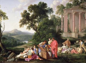 Labán buscando los ídolos, 1647 de Laurent de la Hyre
