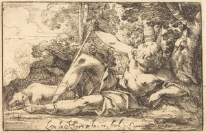 Narciso en el manantial de Laurent de la Hyre