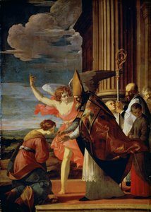 San Germán de Auxerre y Santa Genoveva de París, 1630 de Laurent de la Hyre