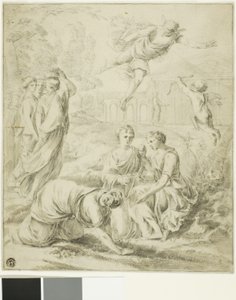 Estudio para Mercurio y Herse de Laurent de la Hyre