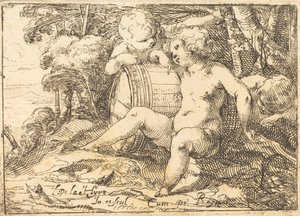 Tres Niños Báquicos de Laurent de la Hyre