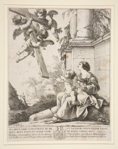 virgen con angeles de Laurent de la Hyre