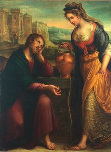 Cristo y la Mujer Samaritana de Lavinia Fontana