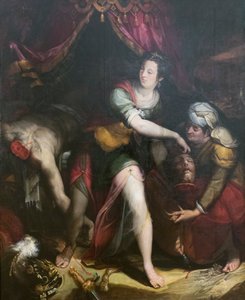 Judith y Holofernes, Lavinia Fontana (óleo sobre lienzo) de Lavinia Fontana