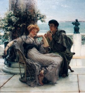 Cortejo (La propuesta) de Lawrence Alma Tadema