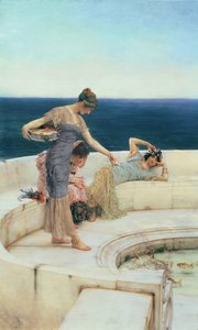 Silver Favourites, c.1903 (óleo sobre tabla) de Lawrence Alma Tadema