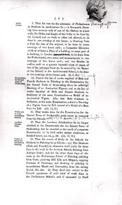 Boceto de un miembro del comité, de los márgenes del 