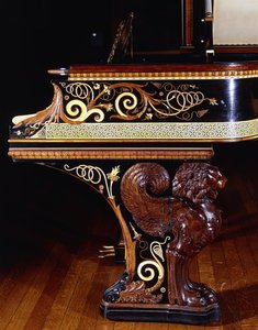 Un piano muy importante diseñado por Sir Lawrence Alma-Tadema, acción por Steinway New York. Construido en 1887., 1887