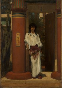 Un egipcio en una puerta, 1865 de Lawrence Alma Tadema