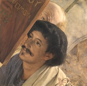 Charles Deschamps, con Henry Wallace observando, 1874 de Lawrence Alma Tadema