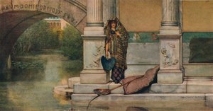 Pescando, 1875 de Lawrence Alma Tadema