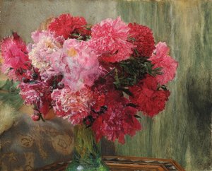 Peonías japonesas de Lawrence Alma Tadema