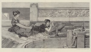 Amor en la ociosidad de Lawrence Alma Tadema