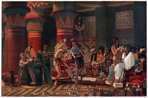 Pasatiempo en el Antiguo Egipto Hace Tres Mil Años, ilustración de 