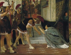 Proclamando al emperador Claudio, 1867 de Lawrence Alma Tadema