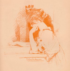 Boceto de una niña, c1885, 1896 de Lawrence Alma Tadema