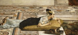 Mascotas acuáticas: Peces dorados, 1874 de Lawrence Alma Tadema