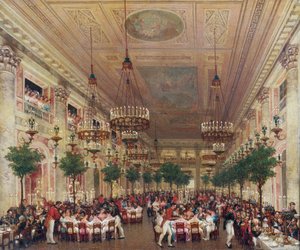 Banquete en las Tullerías por el matrimonio de Leopoldo I con la Princesa Luisa María de Orleans de Le Baron Attalin