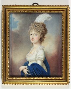 Marie-Therese-Charlotte, duquesa de Angulema (esmalte) de Le Chevalier De Beaumont