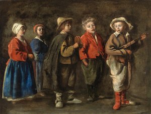 Antoine Le Nain - Los jóvenes músicos, hacia 1640