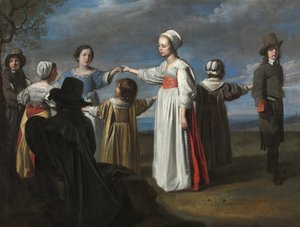 Niños bailando, c.1650 de Le Nain Brothers