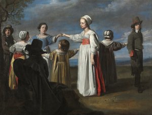 Círculo de Le Nain - Niños bailando, c. 1650